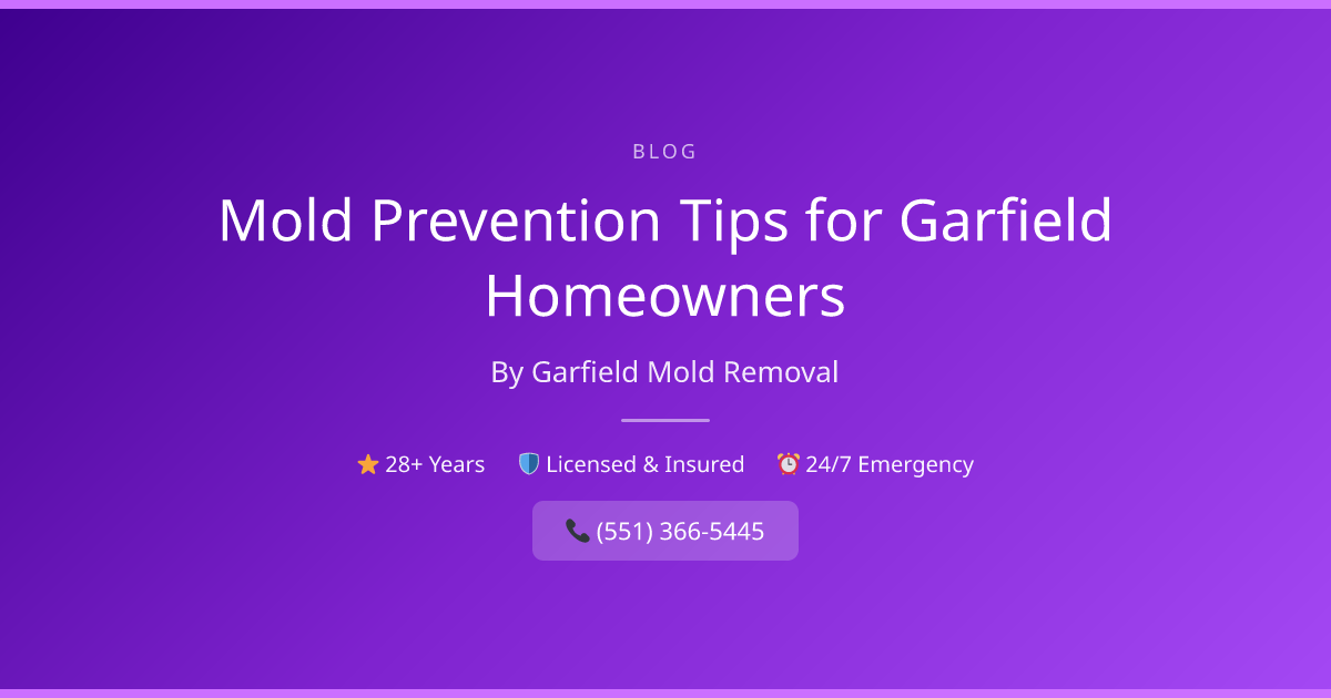 Mold Prevention Tips for Garfield Homeowners | Garfield Mold Removal